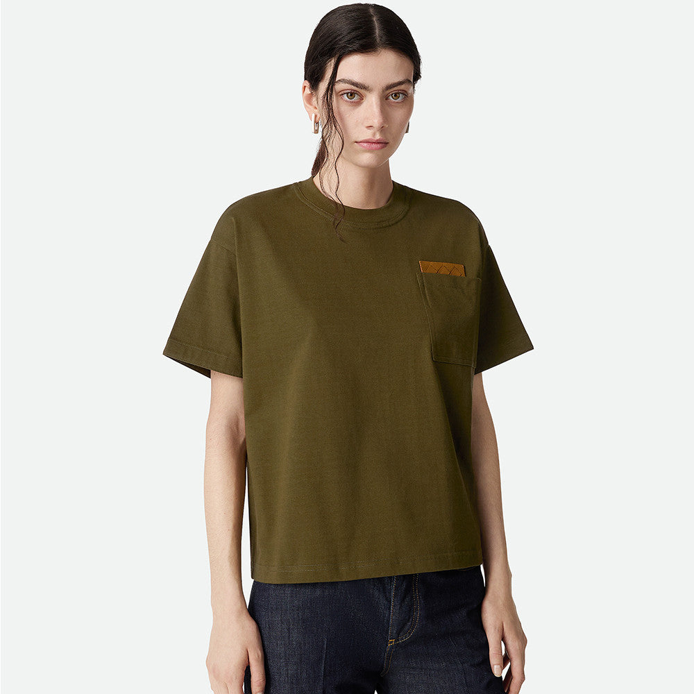 Bottega Veneta Men's and Women's Pima Cotton Jersey T-Shirt #315622