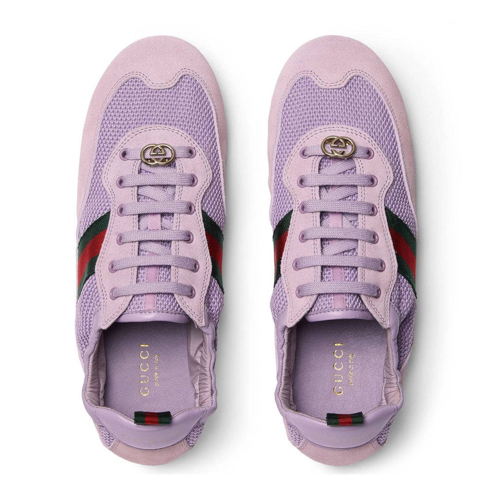 Gucci White GG Canvas Gucci Shift Series Women's Sneakers #333045