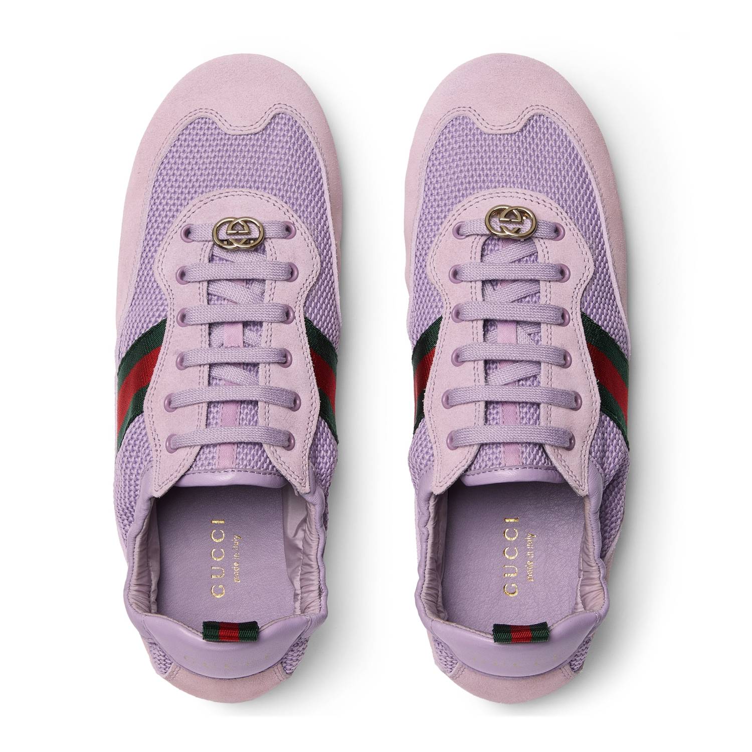 Gucci White GG Canvas Gucci Shift Series Women's Sneakers #333045