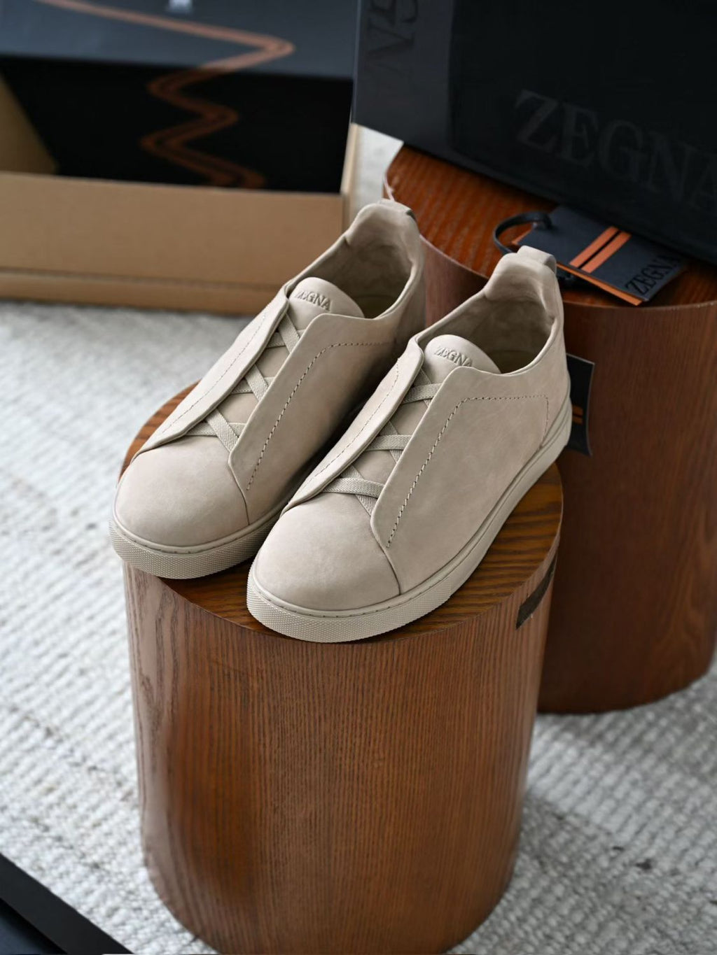 Zegna Triple Stitch SECONDSKIN Sneakers #384728