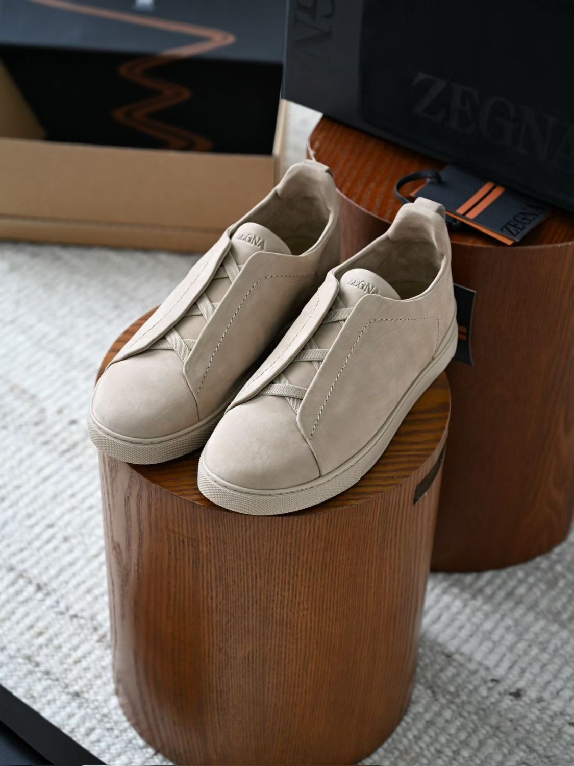 Zegna Triple Stitch SECONDSKIN Sneakers #384728