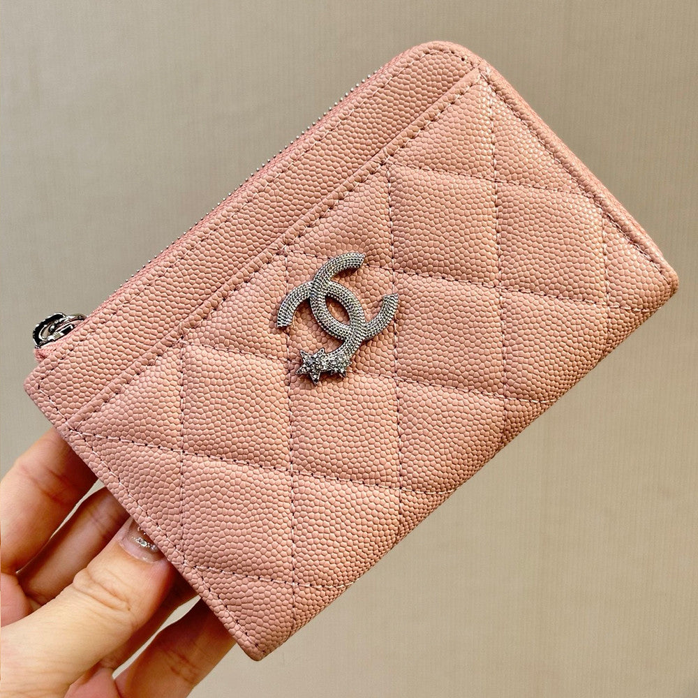 Chanel Women's Colorful Classic Comet Series Coin Purse Zipper Card Holder Card Case Stylish And Elegant Id Bags BagBags #196090