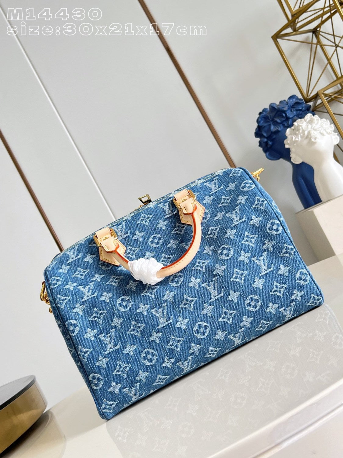 LOUIS VUITTON Speedy Soft 30 Monogram Denim Bags #378128