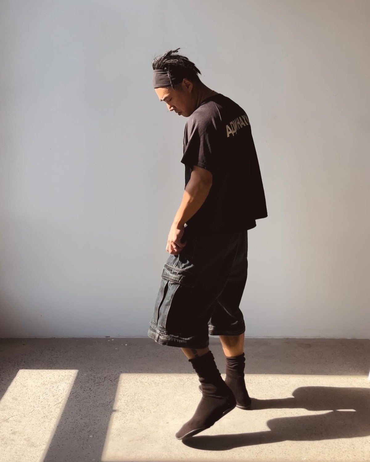 Yeezy X Gosha Men's Spring Summer Kanye Russian Black High Street Trend Round Neck Short Sleeve Top Mesh Quick Dry T-shirt Ngvp #1872