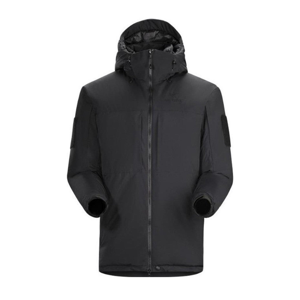 Arcteryx Men's Winter Camouflage Fit Zipper Windproof Hooded Solid Color Long Sleeve Coat Puffer Down Jacket Ngvp #7693
