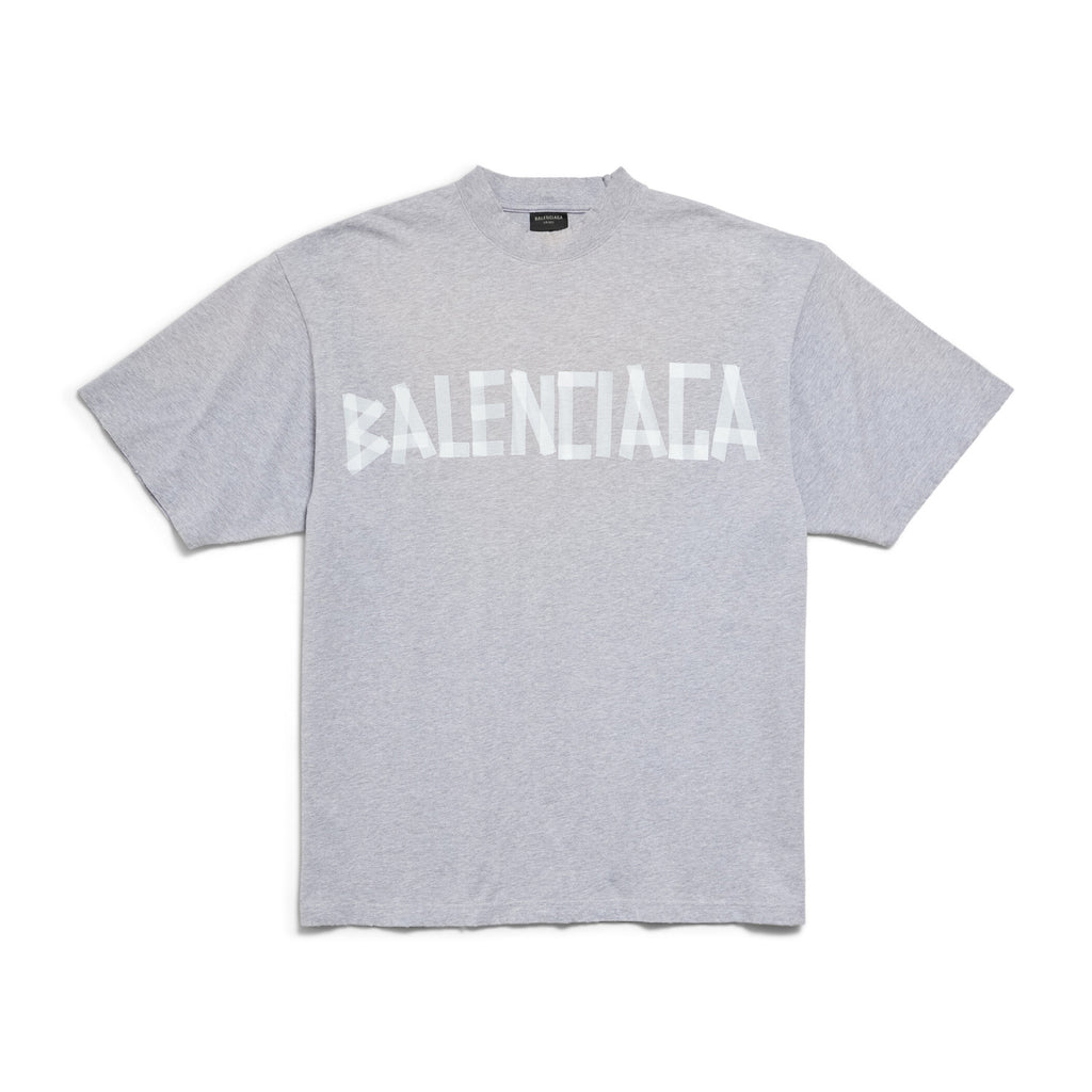 Balenciaga Men's Summer Letter Logo Print Round Neck Regular Fit Short Sleeve T-Shirt #73475