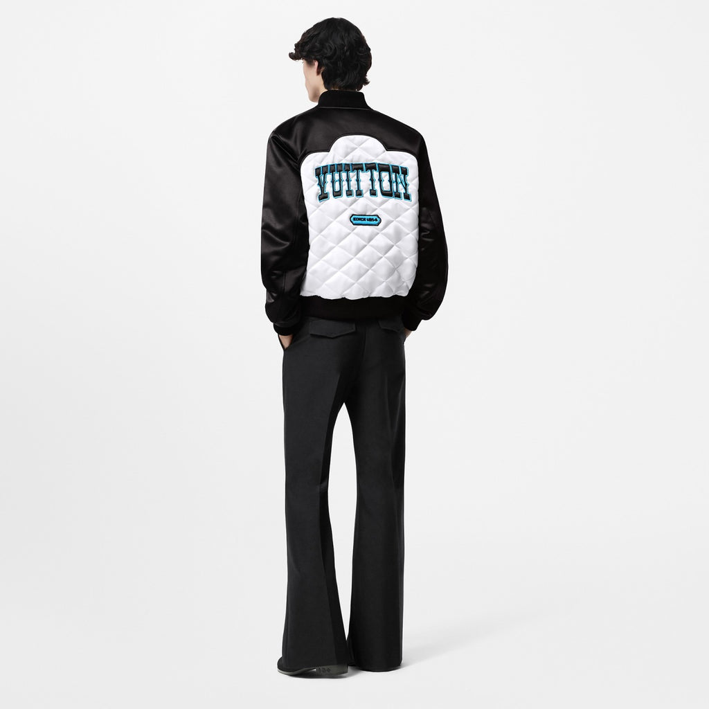 Louis Vuitton Men's Autumn and Winter Color Blocking Letter Logo Embroidery Single Breasted Pilot Long Sleeve Jacket #73238