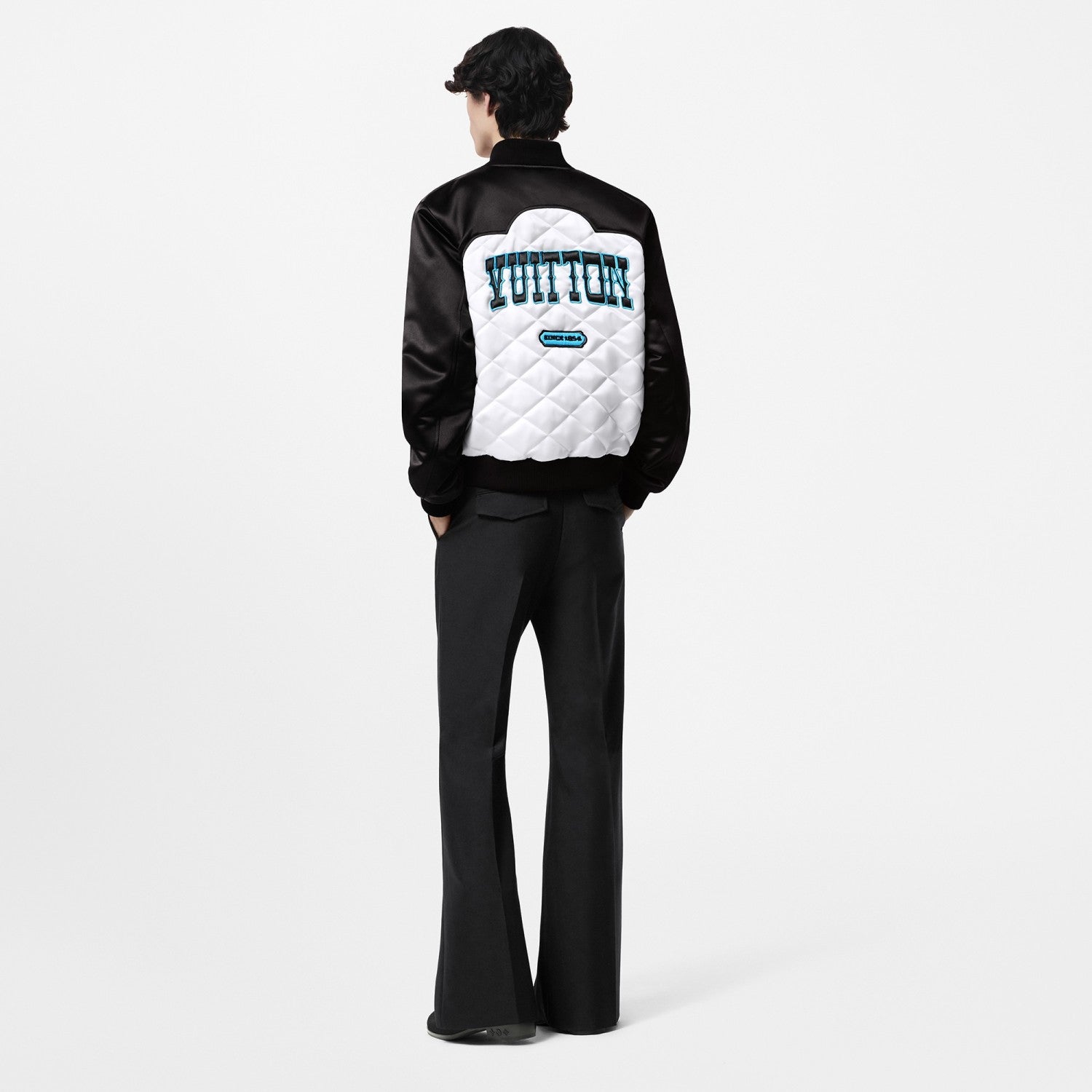 Louis Vuitton Men's Autumn and Winter Color Blocking Letter Logo Embroidery Single Breasted Pilot Long Sleeve Jacket #73238