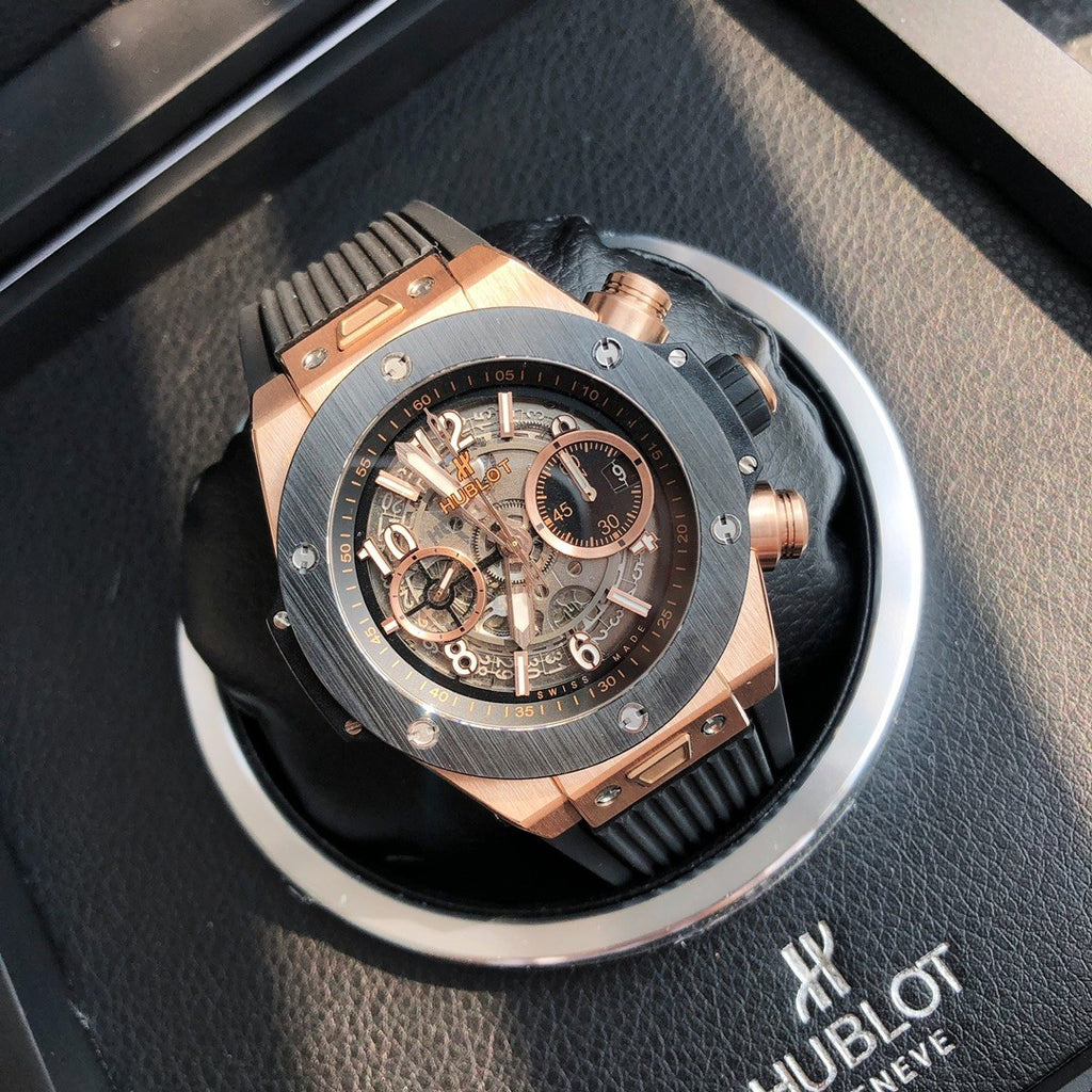Hublot BIG BANG Men's Automatic Mechanical Movement Rubber Strap 44mm Mechanical Watch #73168