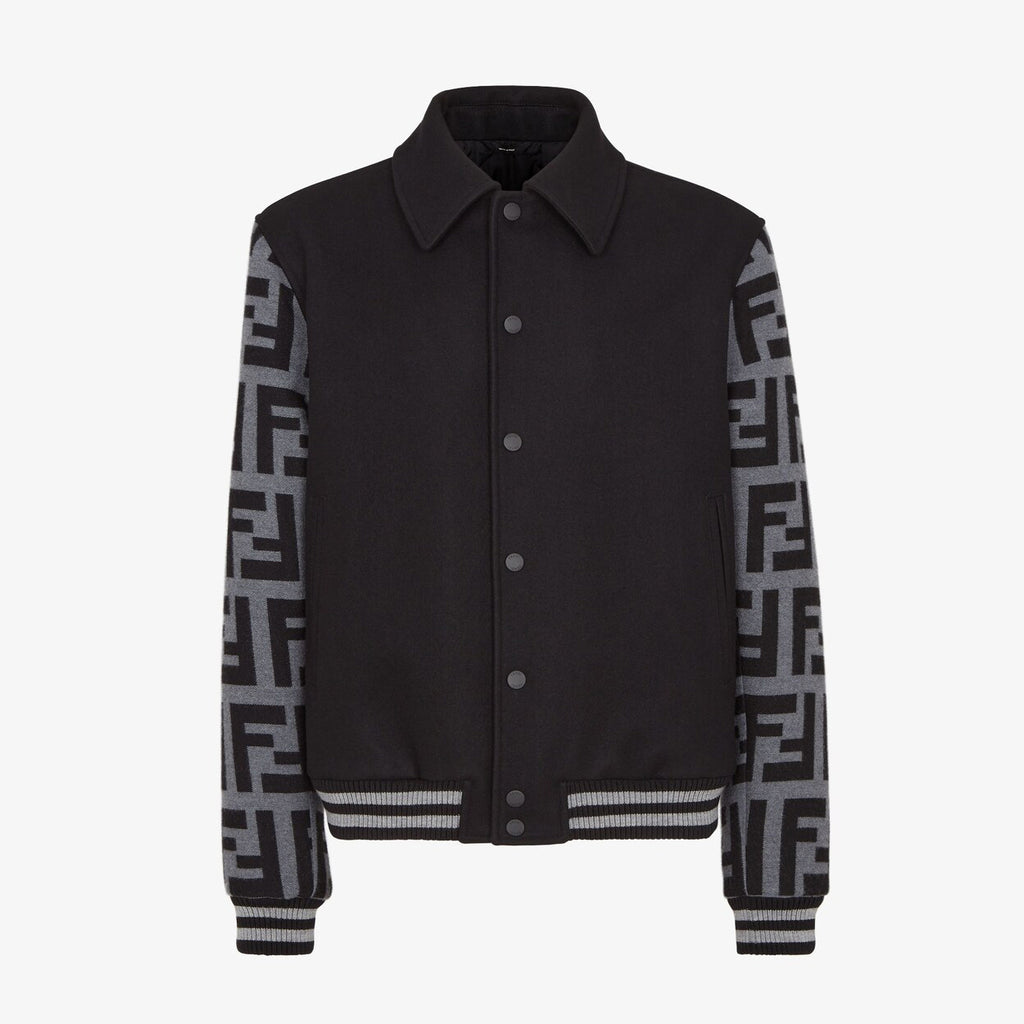 Fendi Men's Autumn and Winter Letter Printed Single Breasted Long Sleeve Baseball Jacket #75447