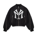 Mowalola My City Zip Jacket Ma-1 Bomber Yvl Playboicarti Autumn Winter High Street Dark Hip Hop Round Neck Long Sleeve Jacket Ngvp #1349