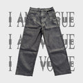 Opium Yvl Style Playboicarti Same Silky Brush Wax Zipper Dark Denim Pants Zipper High Street Vintage Pants Spring Summer Ngvp #1747
