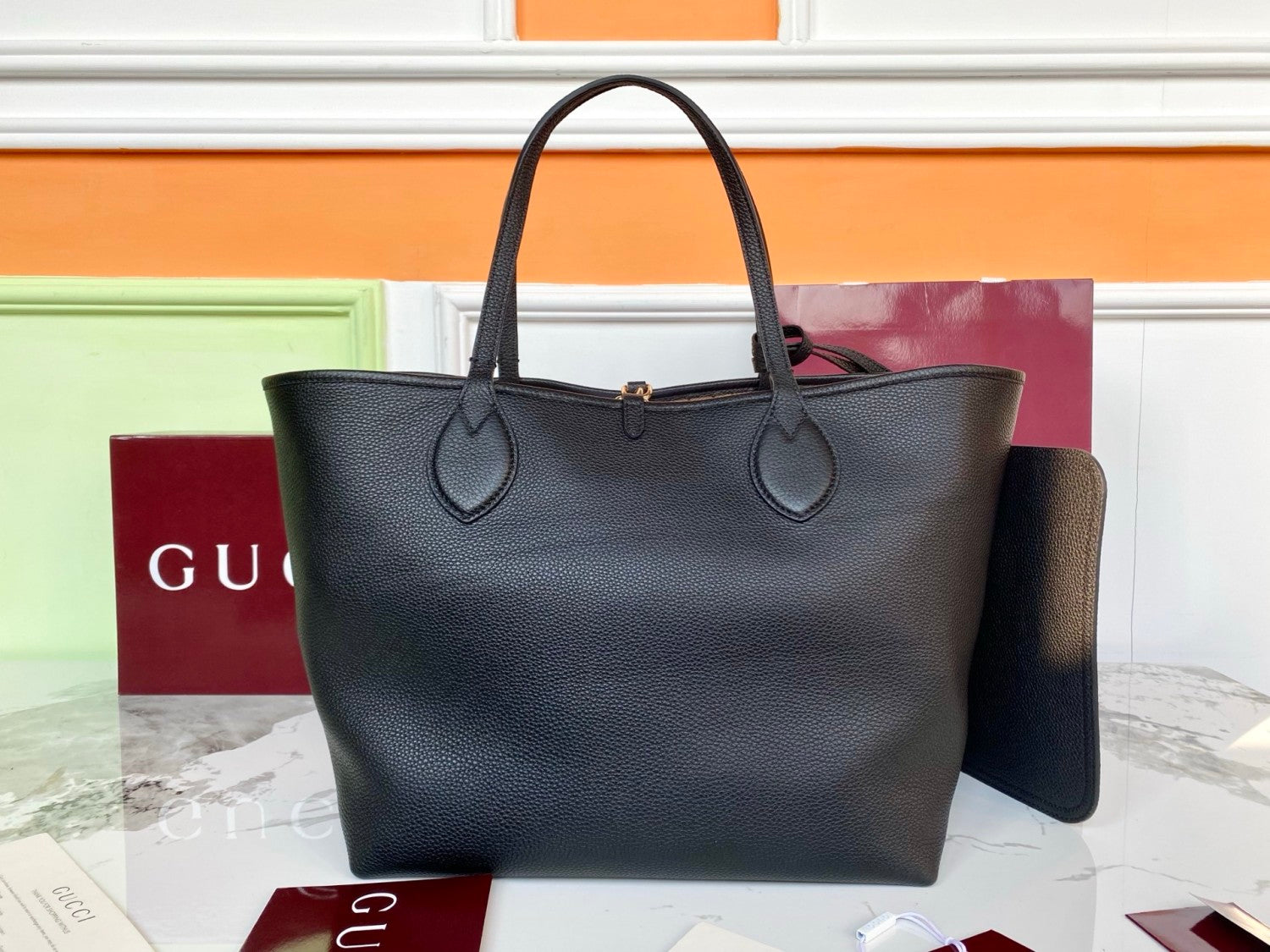 Gucci Women's Totissima Large Reversible Tote Bag in Brown Leather #333292