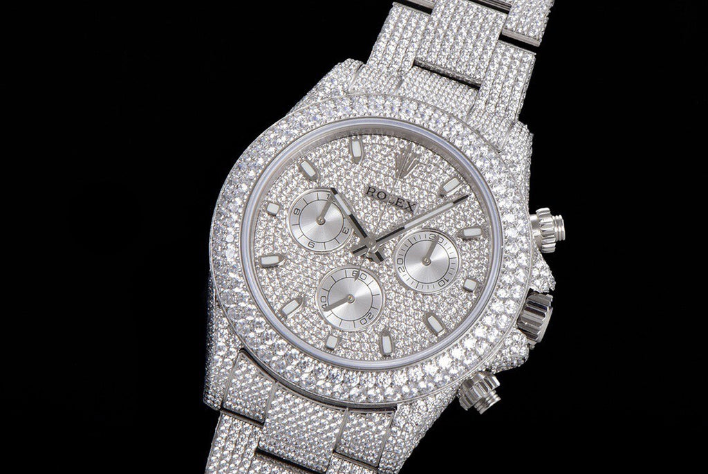 Rolex Men's 904 Steel Mechanical Watch with Stars and Diamonds #72568