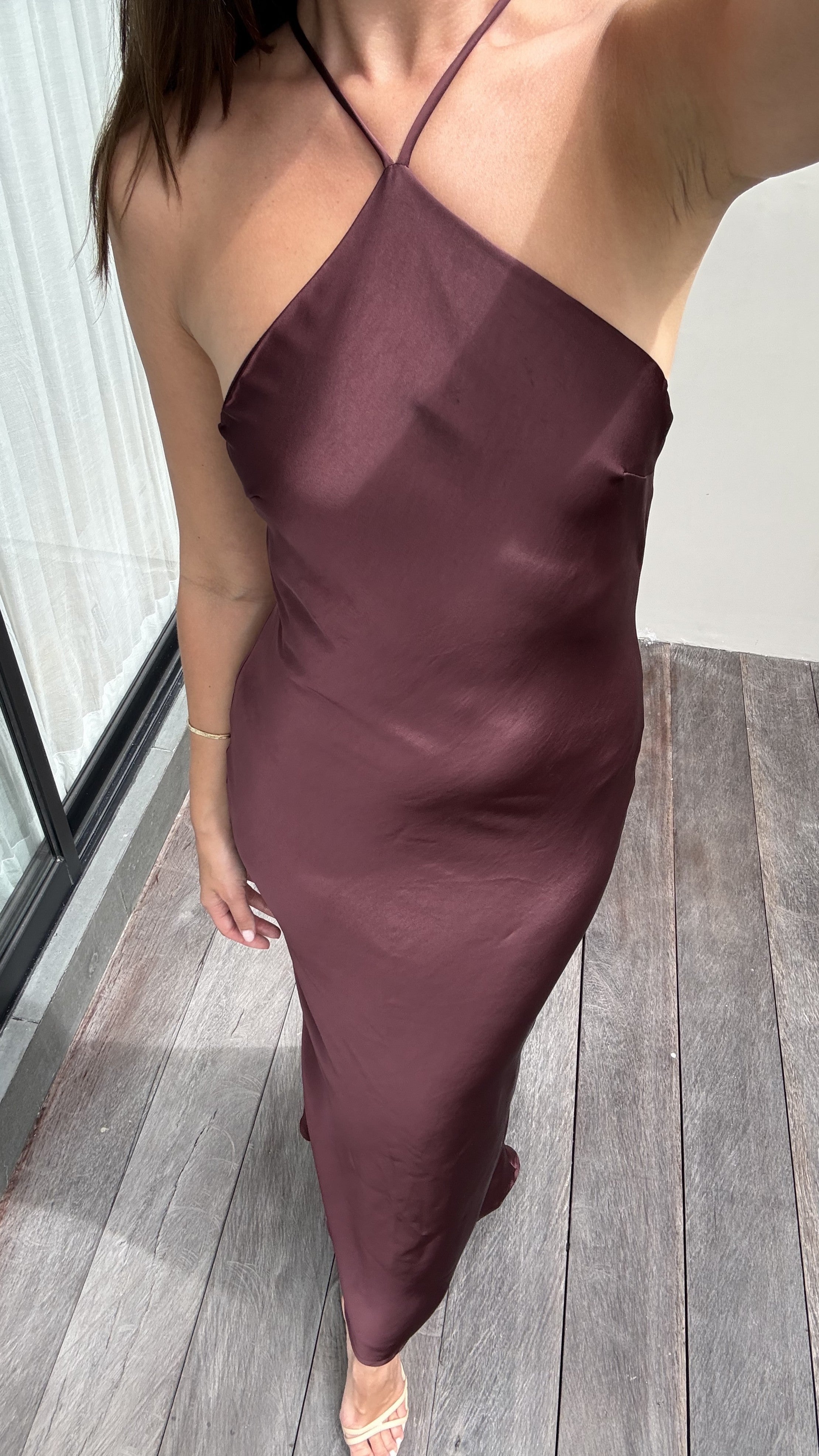 Chiara Maxi Dress - Chocolate