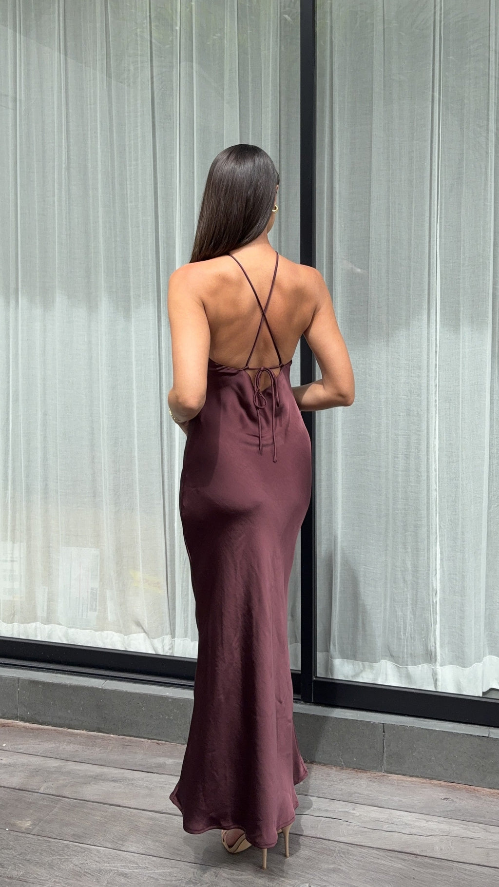 Chiara Maxi Dress - Chocolate