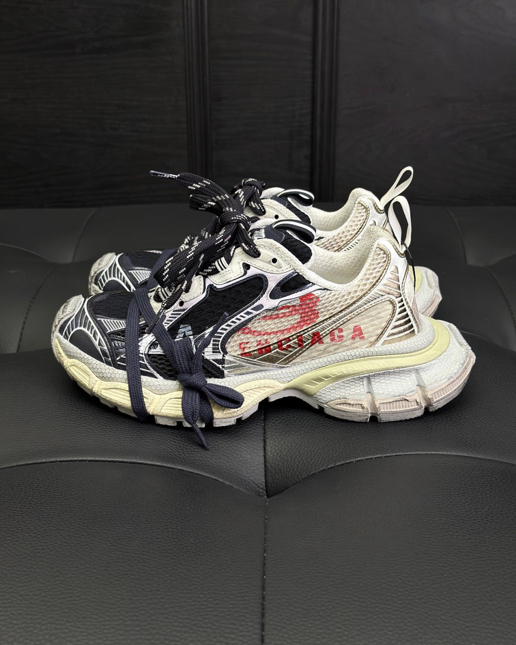 Balenciaga Men's 3xl Split Logo Sneaker #376545