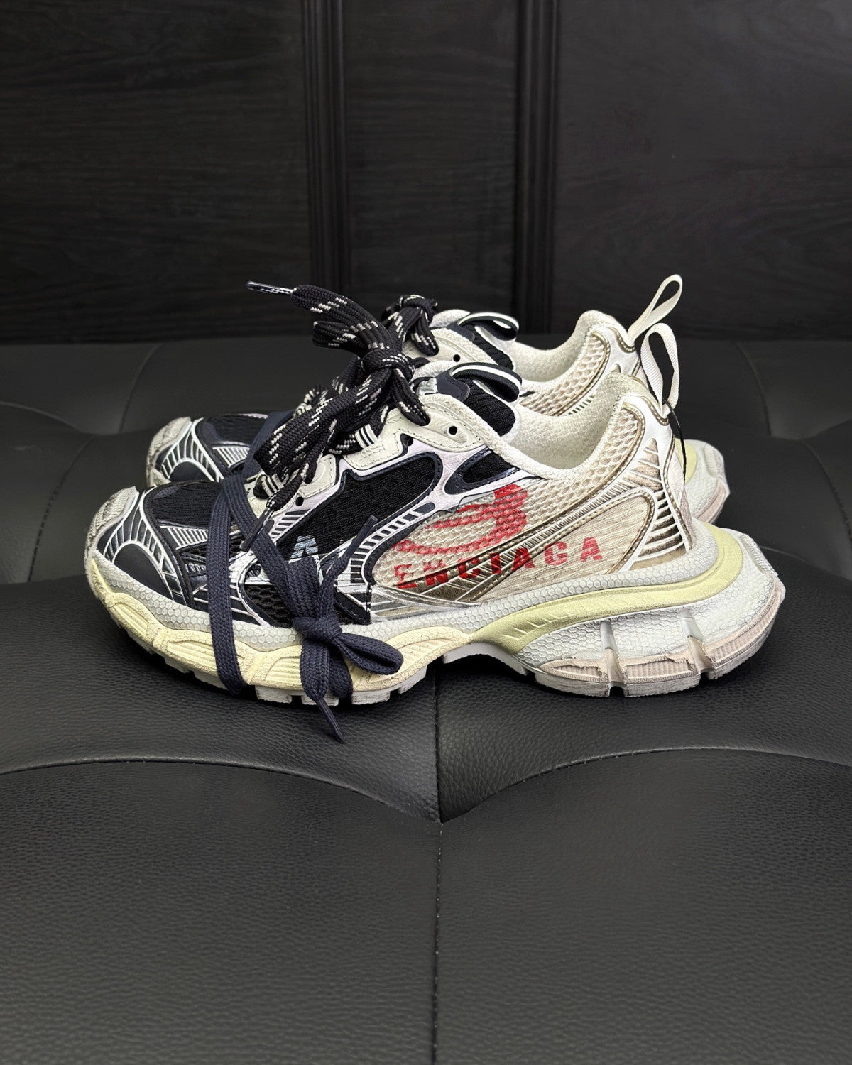 Balenciaga Men's 3xl Split Logo Sneaker #376545
