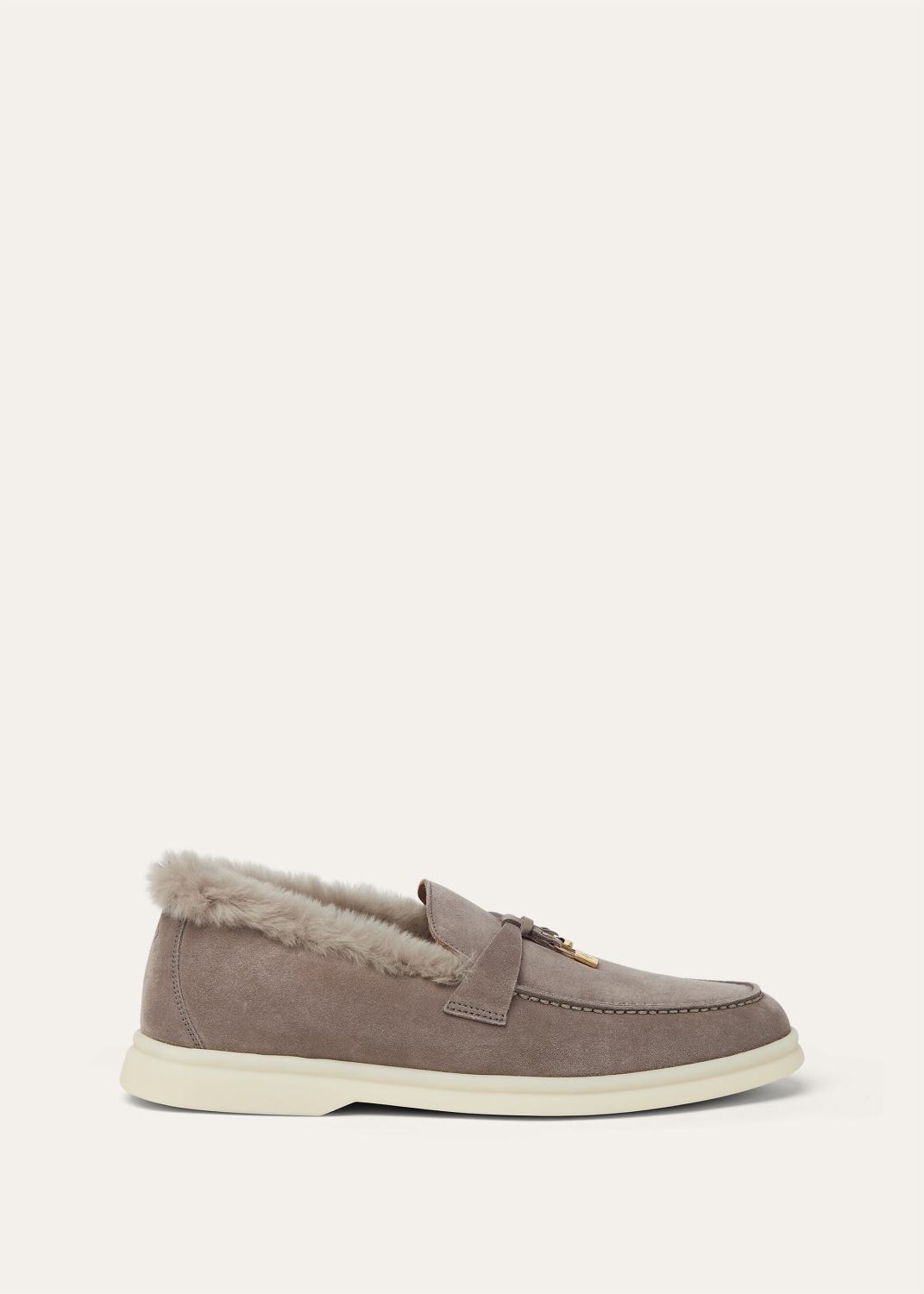 Loro Piana Summer Charms Walk Loafer Suede Moorland #334047