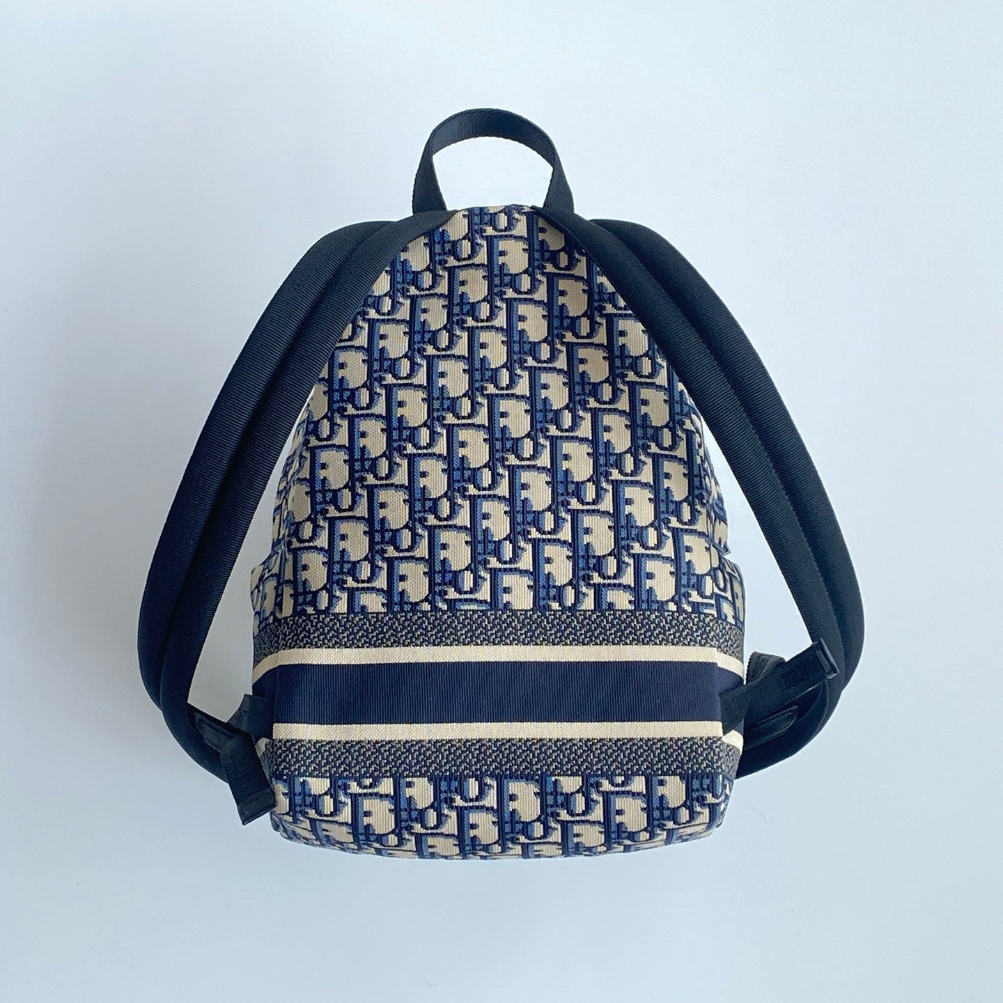 Dior Travel Men's And Women's  Fashion Classic Logo Print Color Blocked Dual Zip Backpack Bag Bags M6108SDGI_M928 #79452