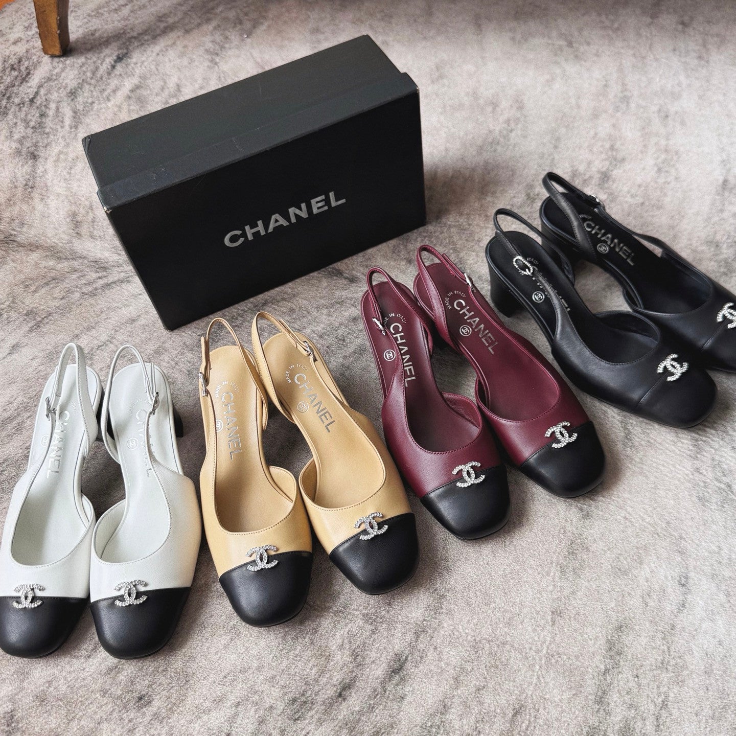 Chanel Cc Diamond Logo Lambskin High Heel Sandals #336670