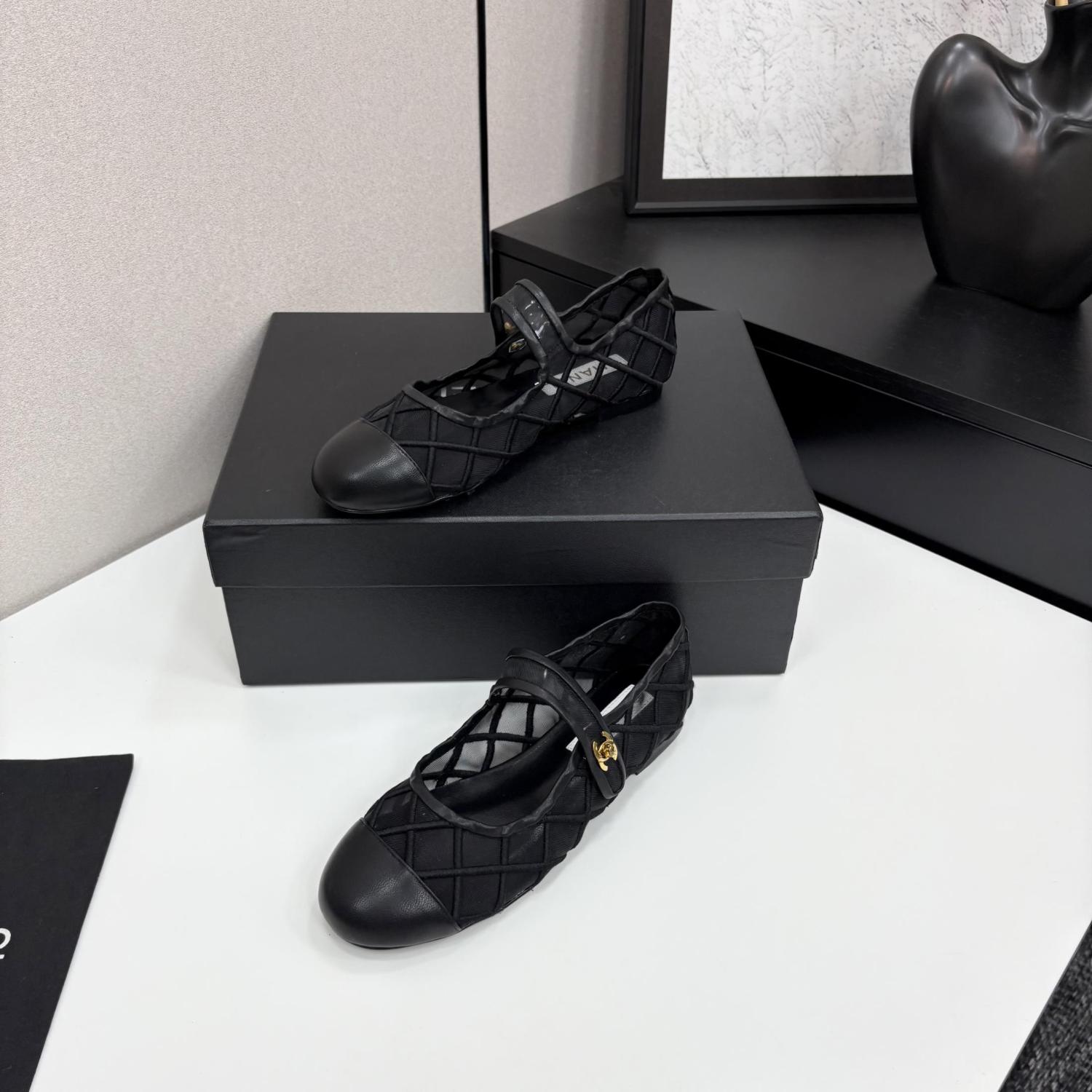 Chanel Coco Beach 25M Women's Summer Solid Colour Round Toe Velcro Flat Heel Mary Jane Shoes #76896