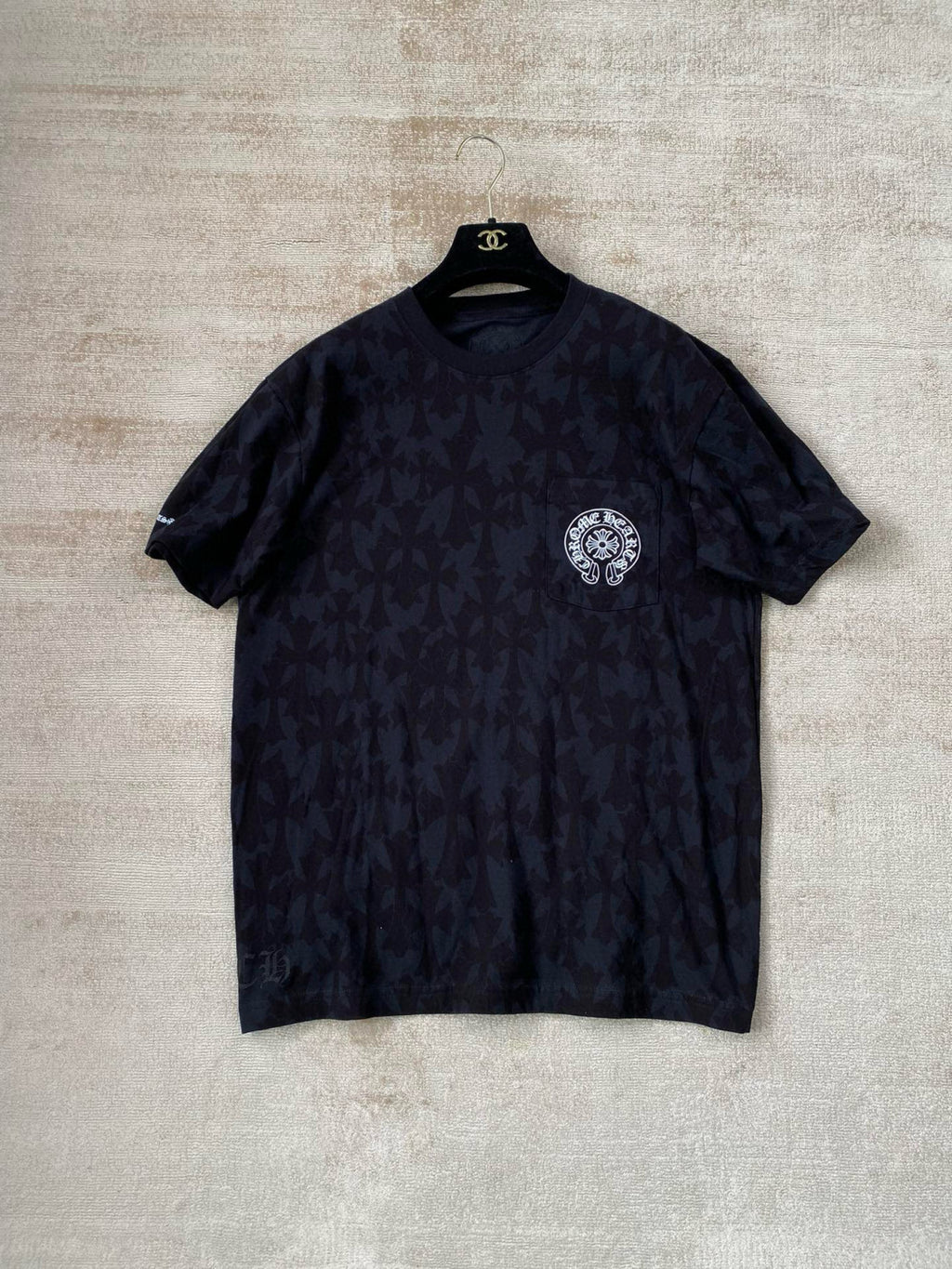 Chrome Hearts Men's Summer Logo Printed Round Neck Short Sleeve T-Shirt Pullover Long Sleeve T-Shirt #99423