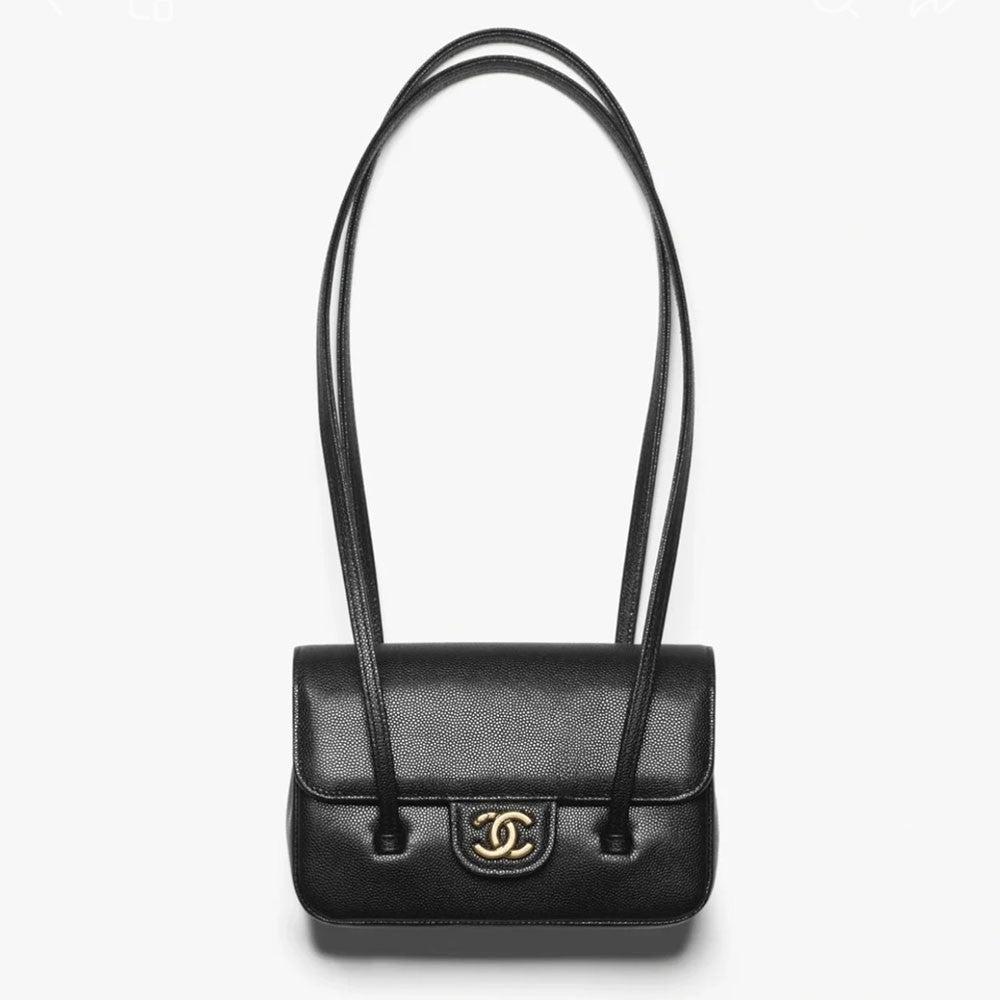 Chanel Women's Spring/summe Preppy Coco Long Strap Flap Bag Mini Chicken Yellow HASS Genuine Caviar Jennie Style Fashion Casual Evening Clutch Bags Accessories #194344