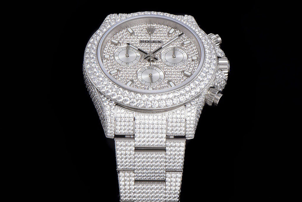 Rolex Men's 904 Steel Mechanical Watch with Stars and Diamonds #72568