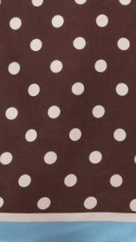 Linnea Mini Dress - Brown Polka