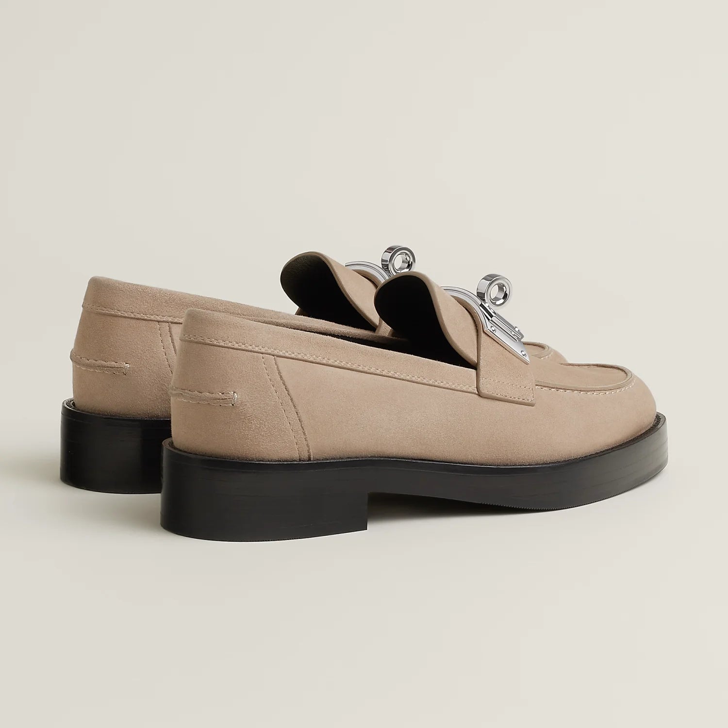 Hermes Hot loafer Beige #334035
