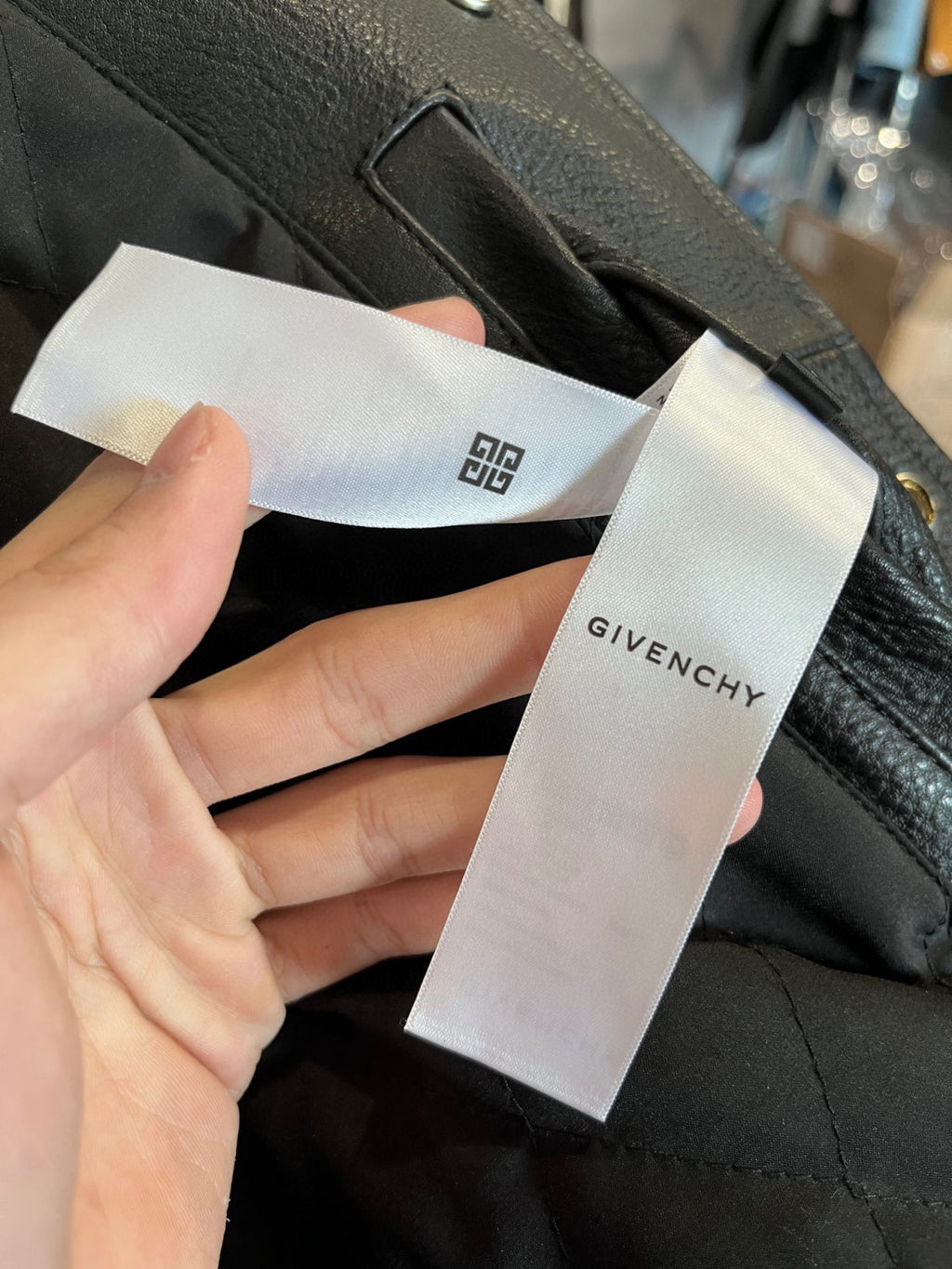 Givenchy Buttoned Leather Jacket #4674