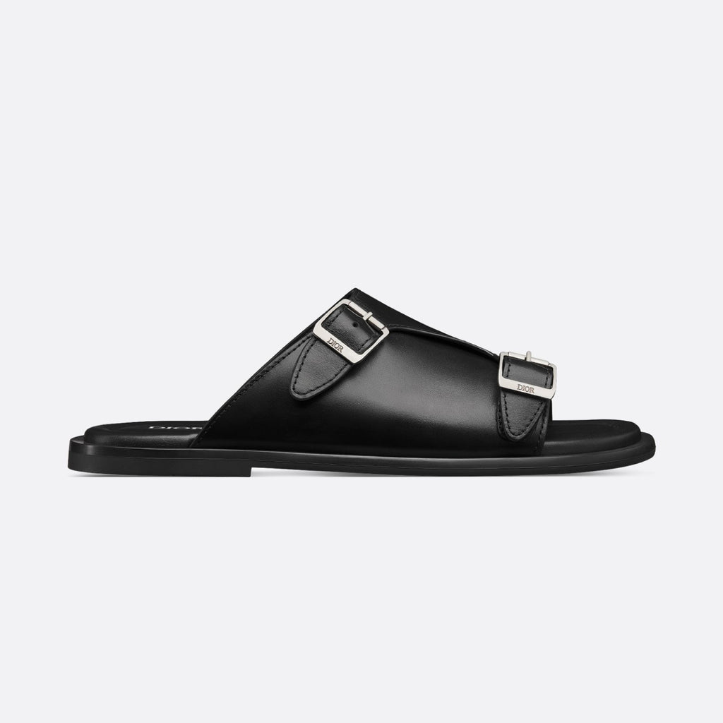 Dior Alias Men's Summer Solid Color Smooth Cowhide Leather Sandals Shoes #77374