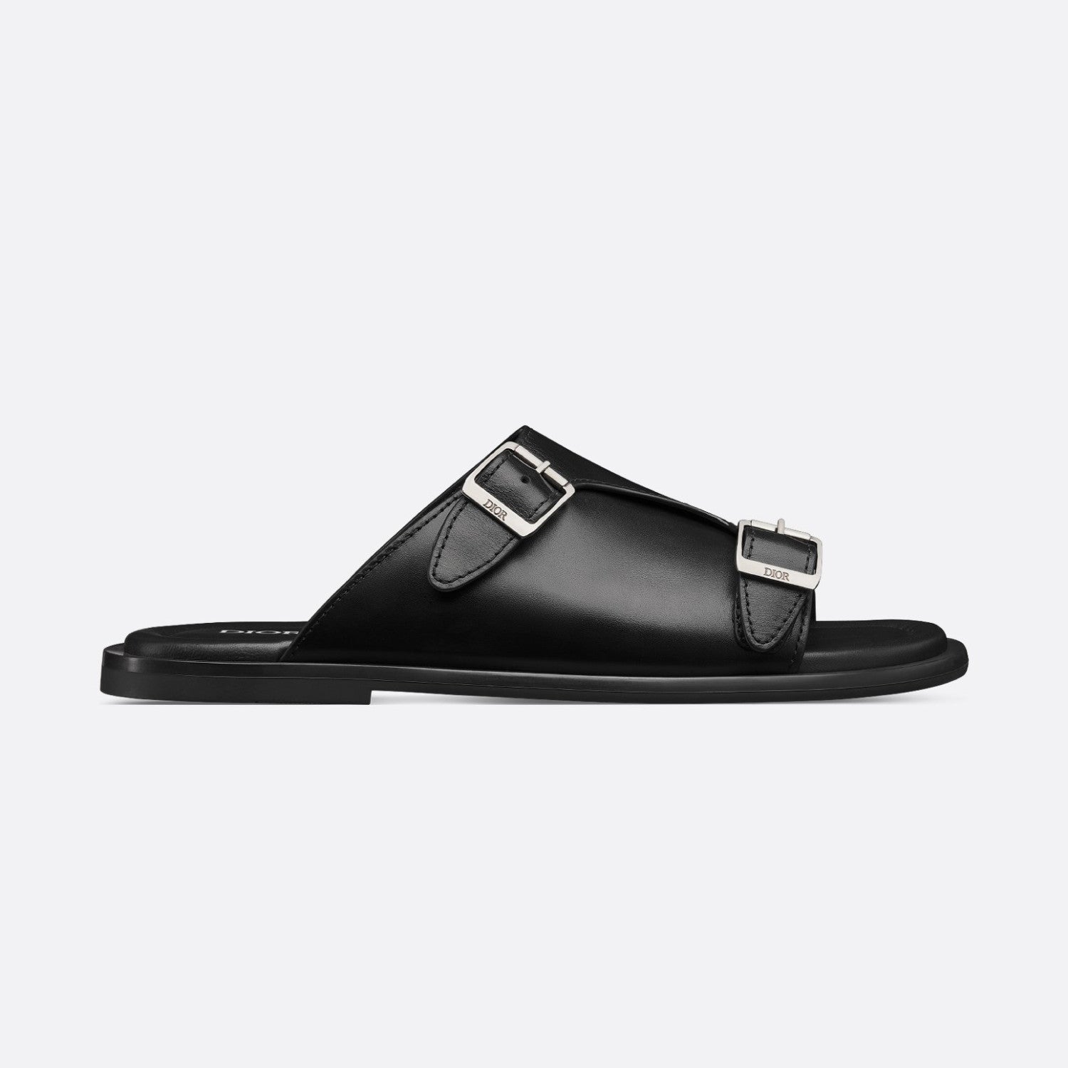Dior Alias Men's Summer Solid Color Smooth Cowhide Leather Sandals Shoes #77374