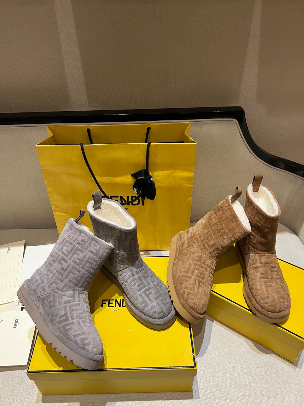 Fendi Apres Chic Fur Grey #335706