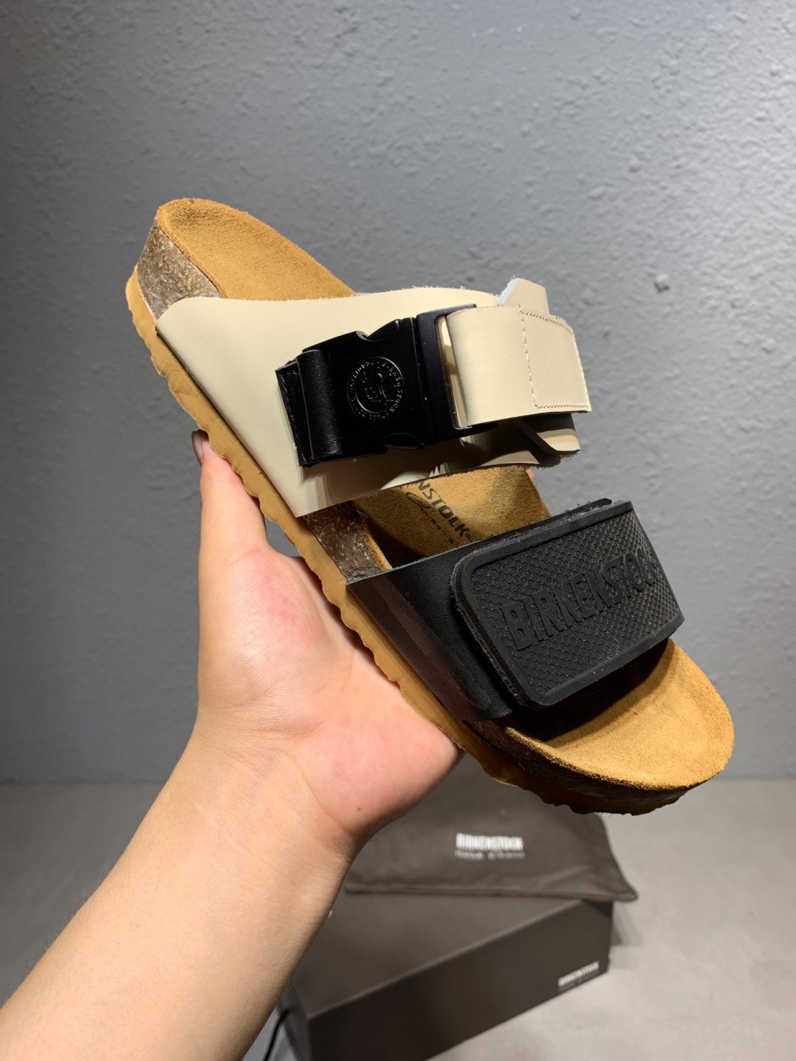 Rick Owens Rotterdam Natural Leather Synthetics in Color Black Milk #378907