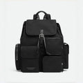 Bottega Veneta Crossroad Multi-Pocket Nylon Backpack Woven Leather Adjustable Straps #333014