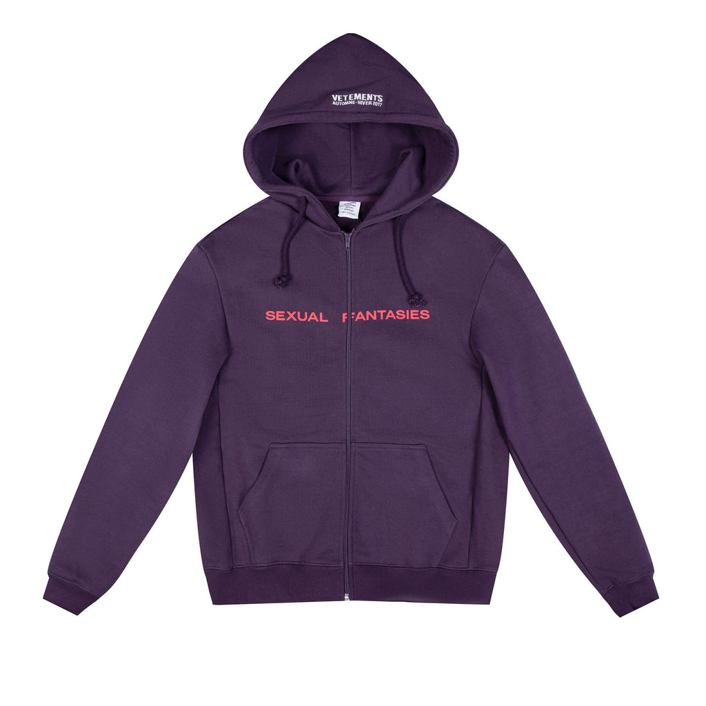 Vetements Men's Spring And Autumn Purple High Street Trend Hoodie Loose Pullover Hoodie Fashion Embroidery Letter Sweatshirt Long Sleeve Casual Top Jacket Ngvp #9978