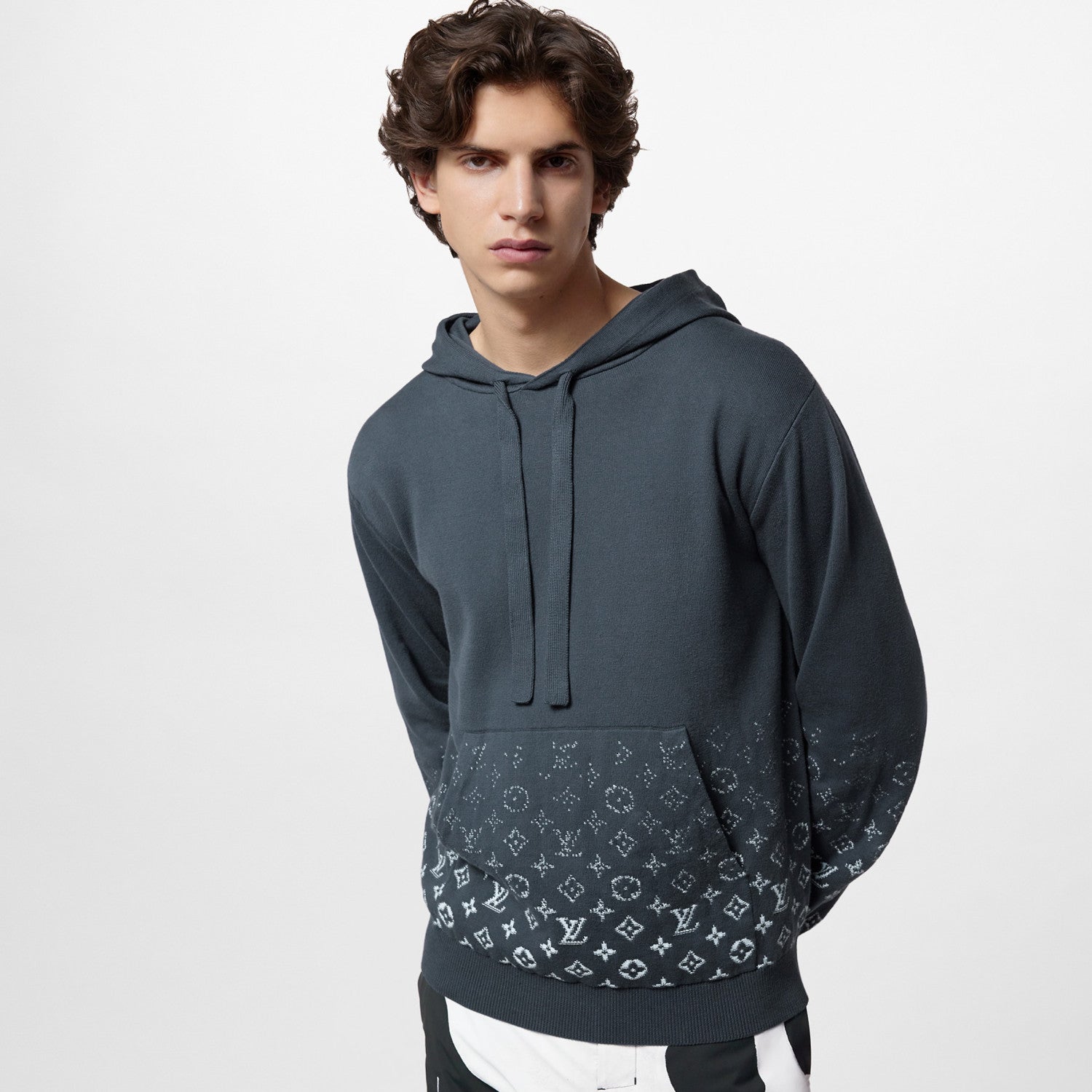 Louis Vuitton Men's Summer Gradient Cotton Hoodie CrewNeck Sweatshirt Pullover #97129