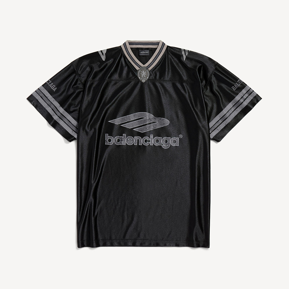 Balenciaga Men's 3b Football V-neck T-shirt Oversized #376175