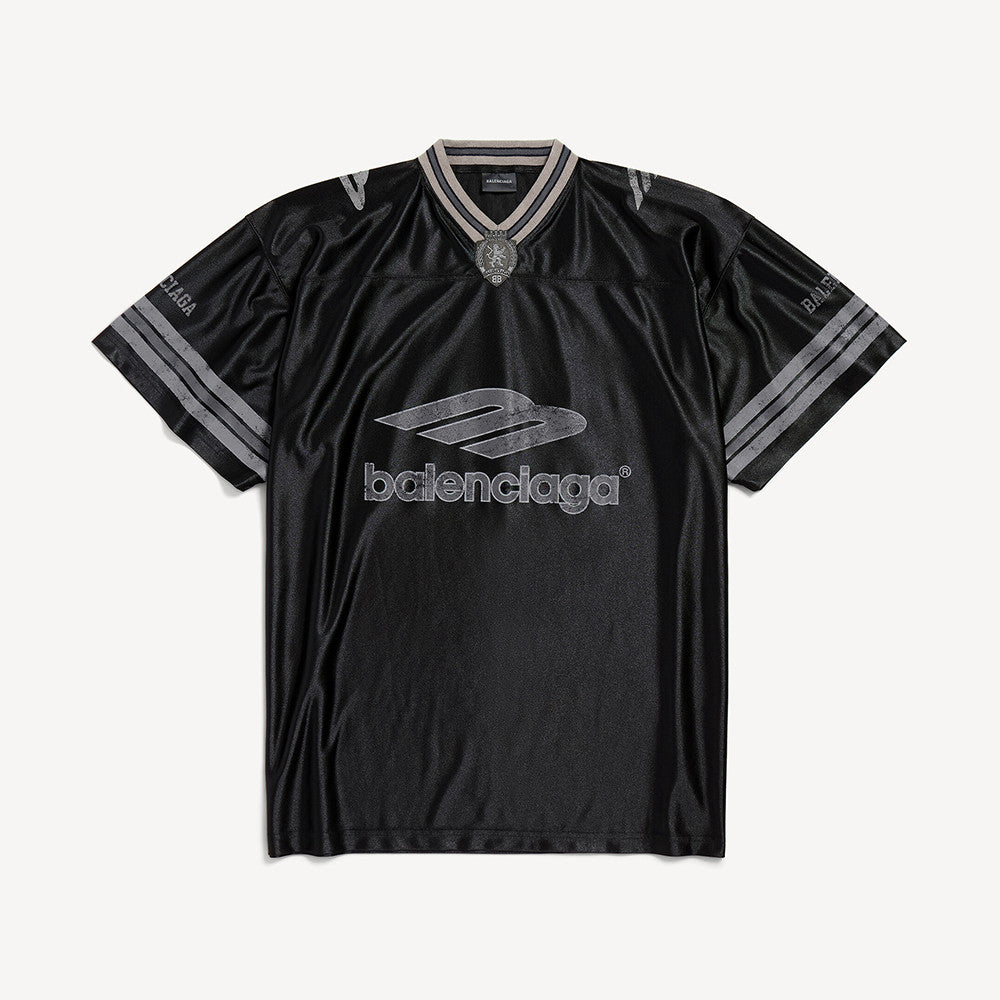 Balenciaga Men's 3b Football V-neck T-shirt Oversized #376175