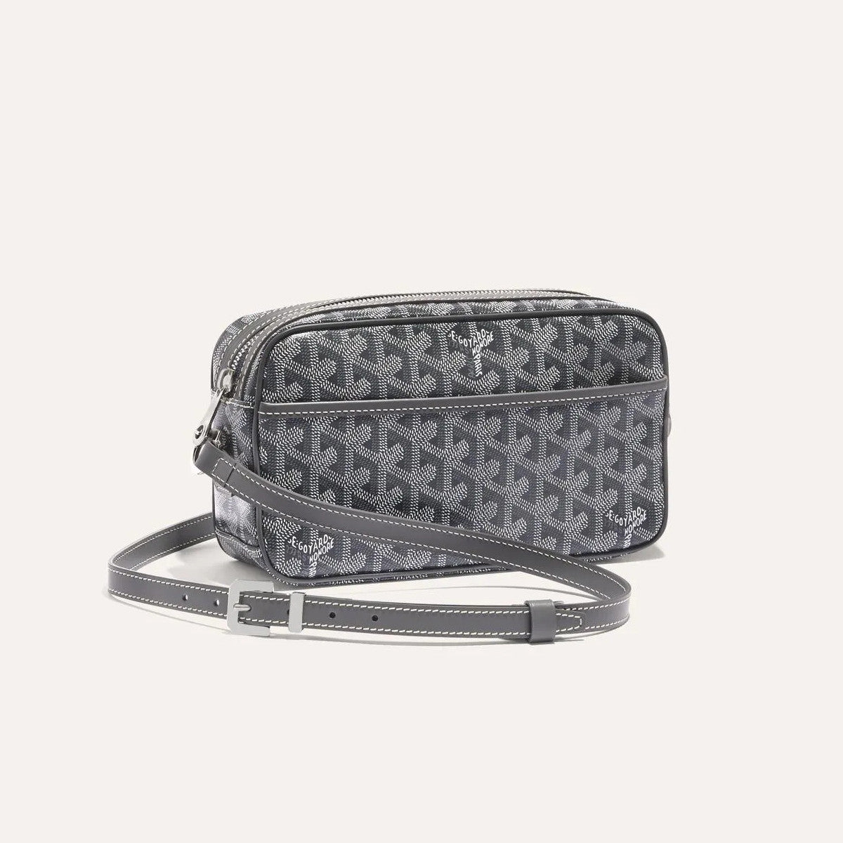 GOYARD Cap-vert Men's And Women's Old Flower Full Print Inside And Outside Compartments Canvas Patchwork Leather Messenger Bag Camera Bag Shoulder Crossbody Bags #76387