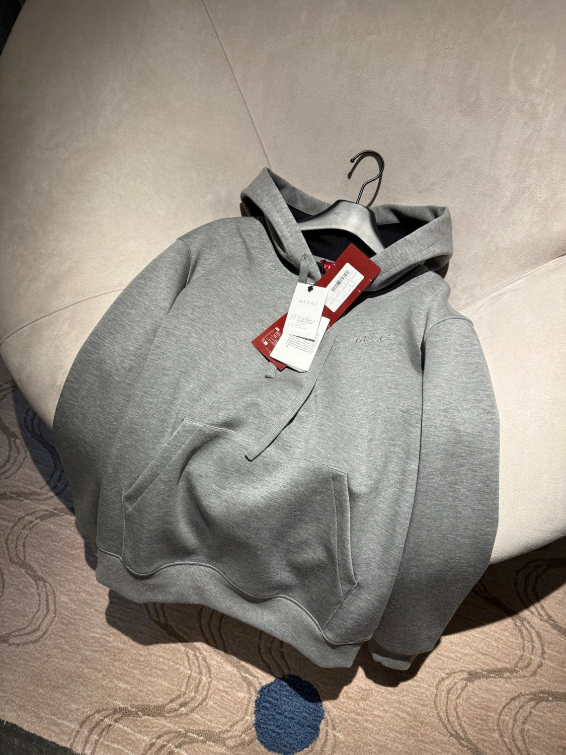 Gucci Double Viscose Jersey Sweatshirt in Grey Mélange #335119