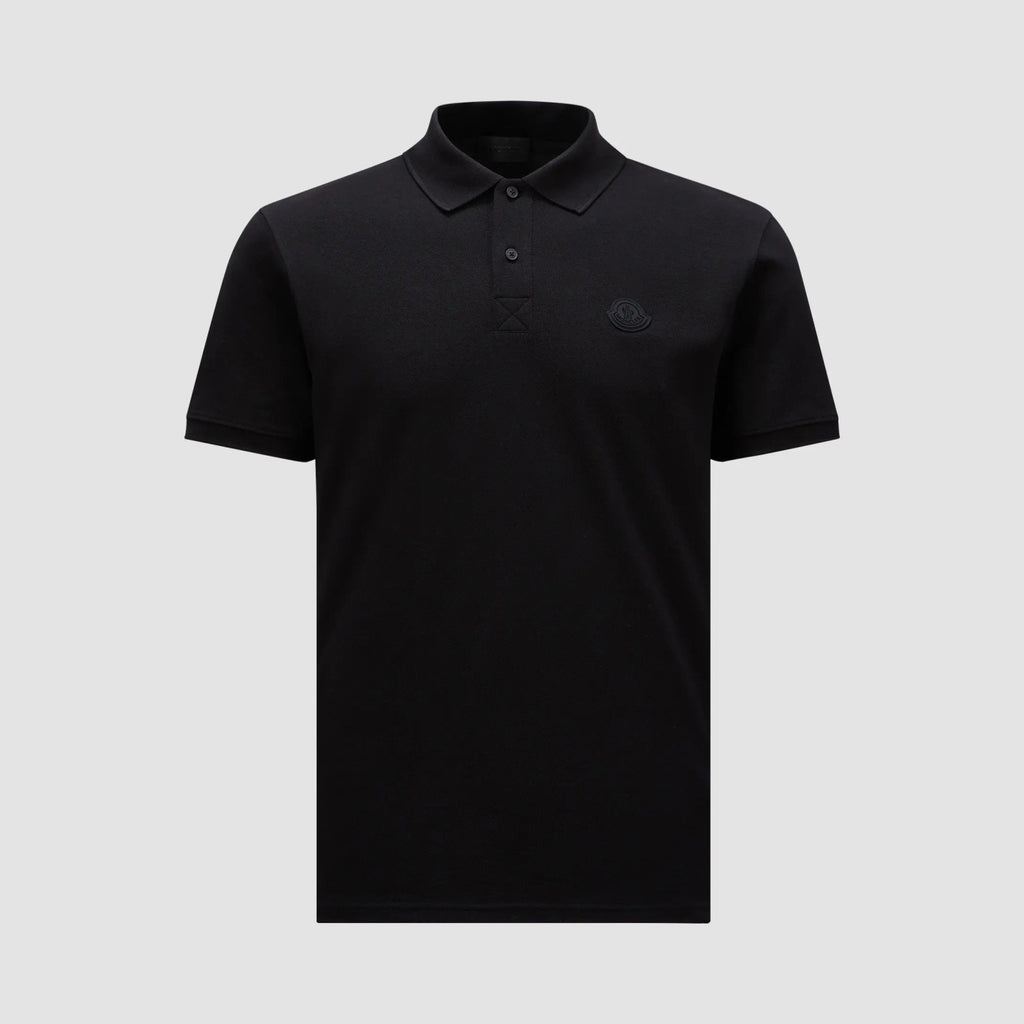 Moncler Men's Summer Solid Color Letter Printed Polo Neck Cotton Short Sleeve T-Shirt #76191