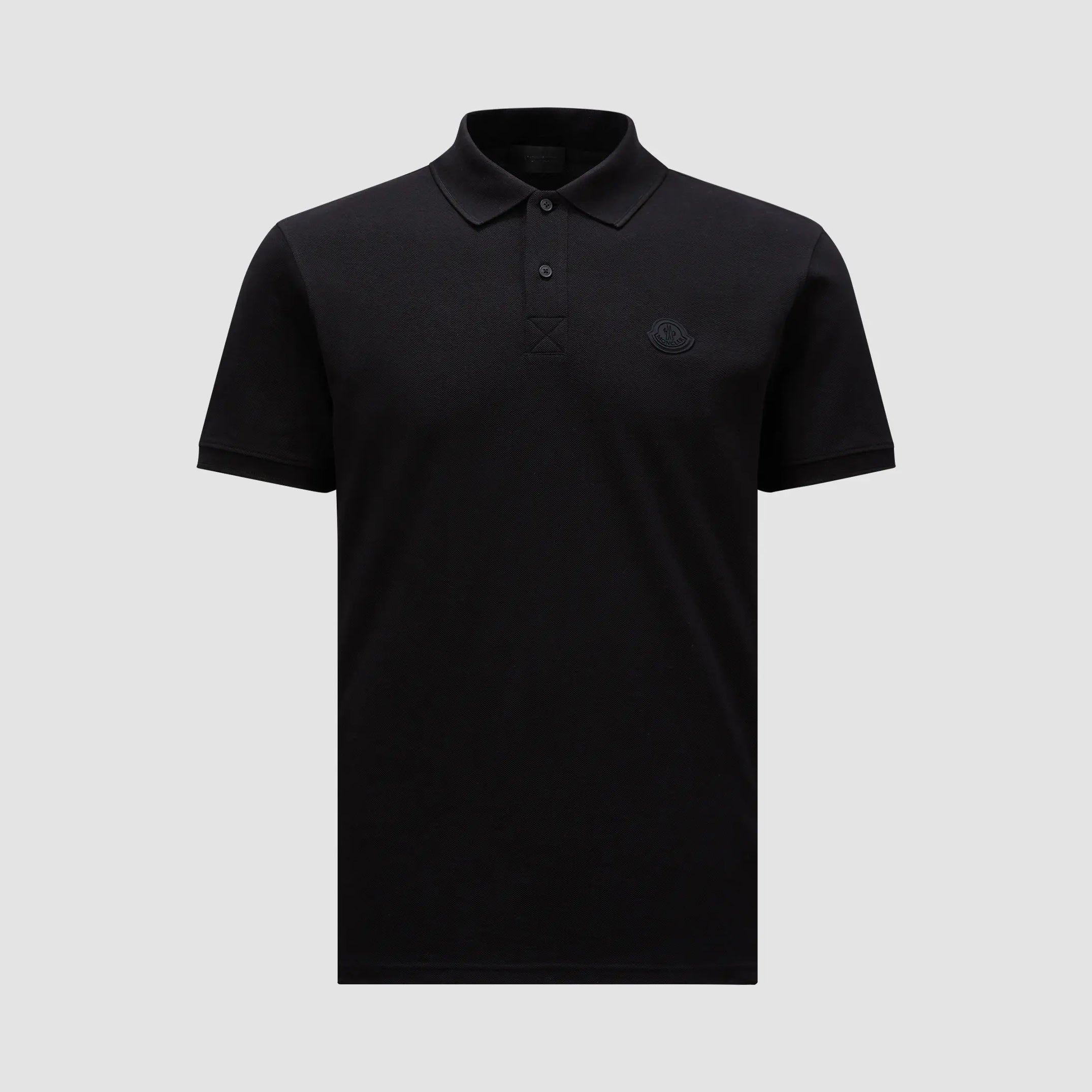 Moncler Men's Summer Solid Color Letter Printed Polo Neck Cotton Short Sleeve T-Shirt #76191