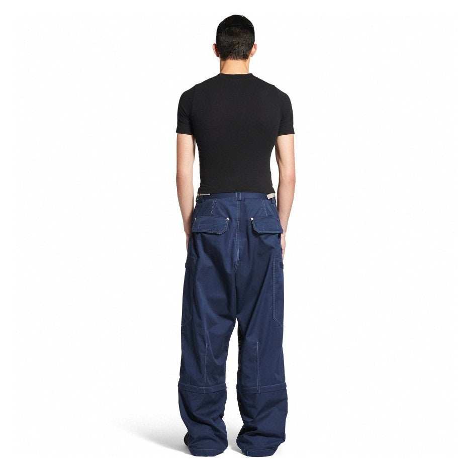 Balenciaga Men's Spring/Autumn Solid Colour Button Pocket Regular Fit Work Trousers Pants #77119