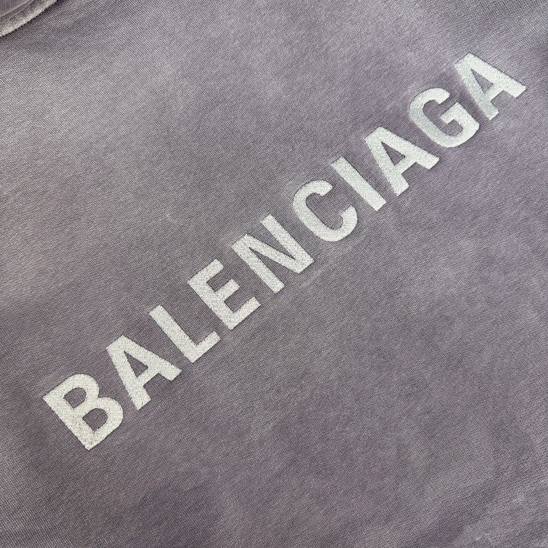 Balenciaga Washed Tie-Dye Hooded Sweatshirt Pullover #96232