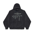 Balenciaga Men's Spring 3B LIQUIFIED Loose High Street Cotton Logo Print Hooded Sweatshirt #71811