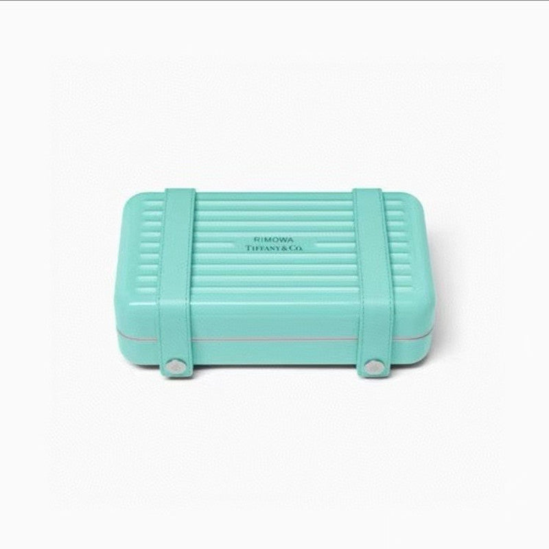 Rimowa x Tiffany & Co. Men's Women's Alphabet Logo Polycarbonate Organizer Tiffany Blue Jewelry Storage Boxes #71936