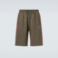 GUCCI Embroidered Logo Cotton Piqué Shorts #377960